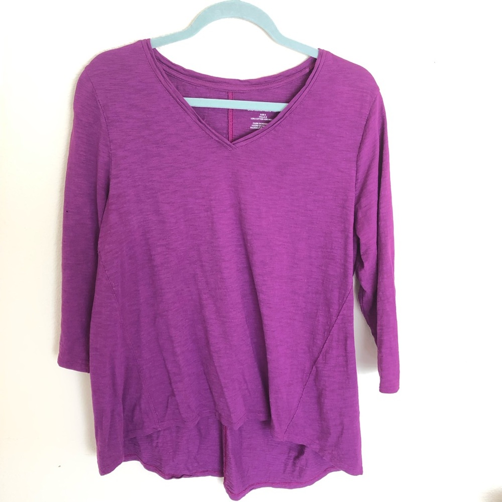 Chico’s ultimate tee purple size 2 women